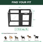 FXW AuraSpace Acrylic Indoor Dog Playpen for Puppies and Small Dogs, 24 Inch, 8 Panels, White